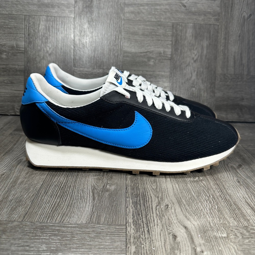 Nike LD-1000 Mens 12.5 Black Blue Corduroy Waffle Sneakers NEW HV4455-001